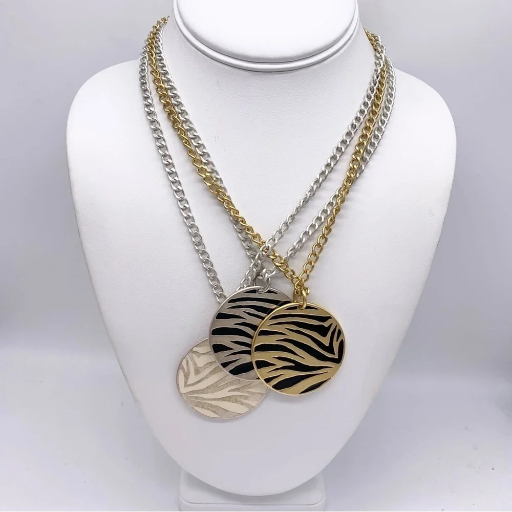 Foxy Brand Reversible Pendant Necklaces Lot of 3 NWT